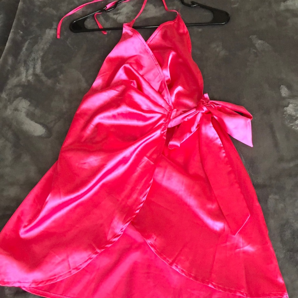 Hot pink dress